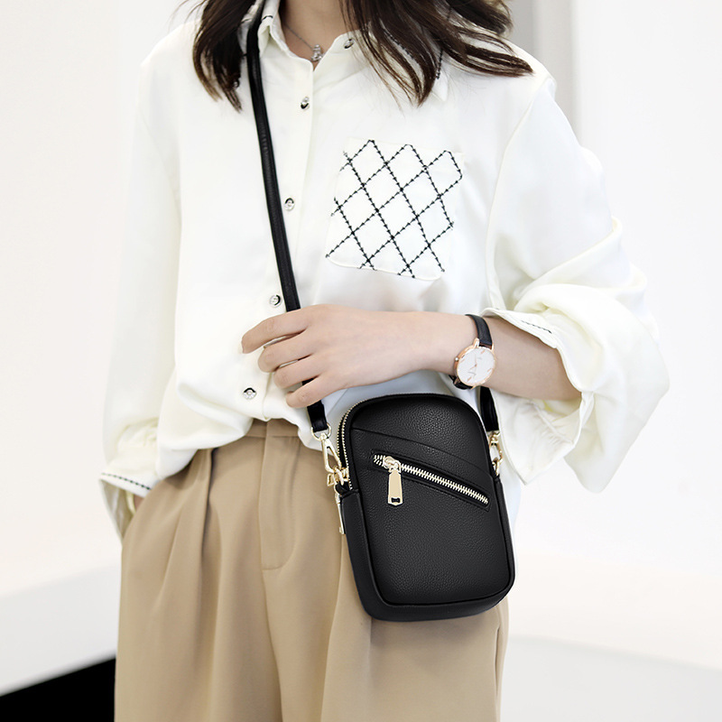 Ceba手机包女斜挎包迷你小包包女2023新款夏季女包竖款多层手机