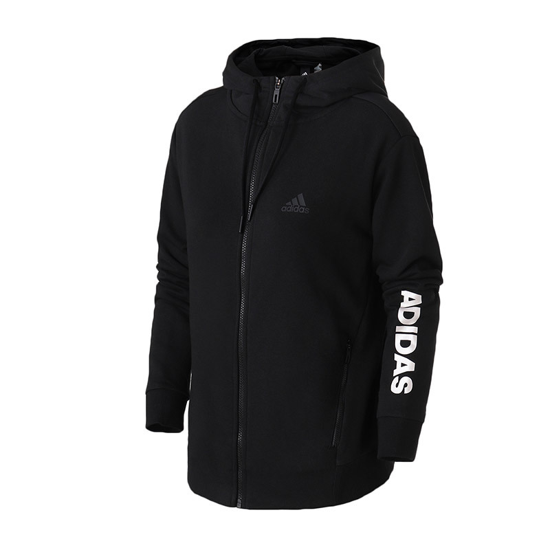 【自营】adidas阿迪达斯女夹克外套连帽针织休闲运动服DT2406 L DT2406黑色