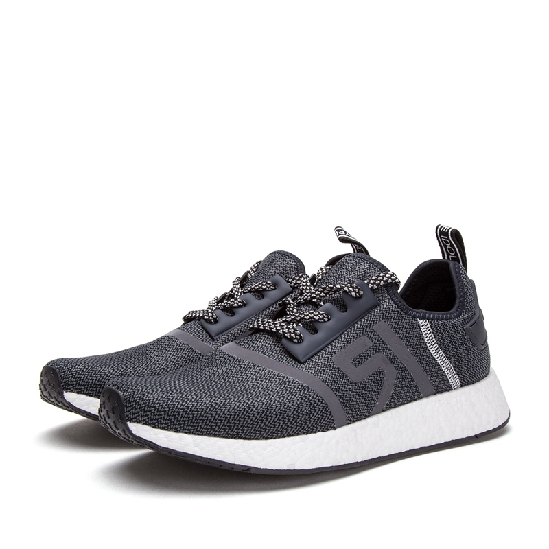 热风hotwind2018秋新款休闲跑鞋潮流男鞋时尚运动系带男士休闲鞋h12m