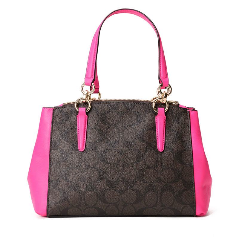 COACH/蔻驰 女包经典印花拼接双拉链杀手包手拎斜挎包 F23857图片