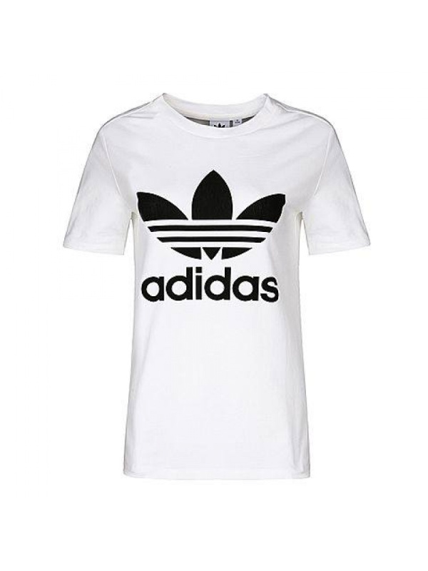 adidas Originals阿迪三叶2018女子TREFOIL TEE短袖T恤CV9889