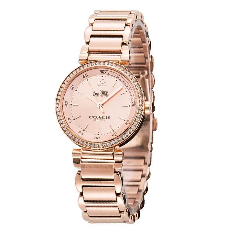 coach蔻驰经典腕表时尚休闲女士手表玫瑰金14502200玫瑰金