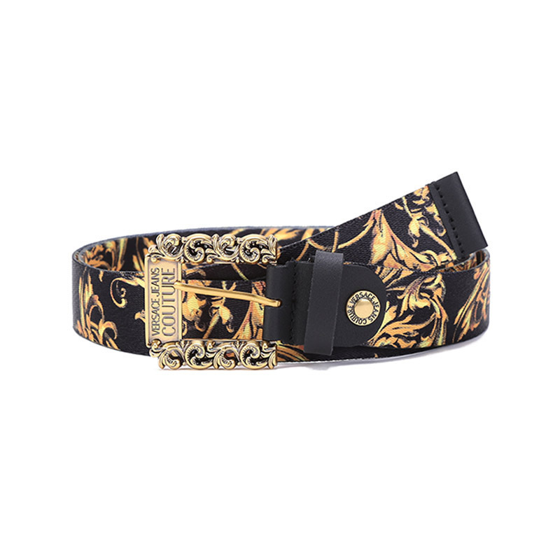 VERSACE JEANS COUTURE 范思哲 男士仿古可裁剪针扣腰带 72YA6F02 ZS273
