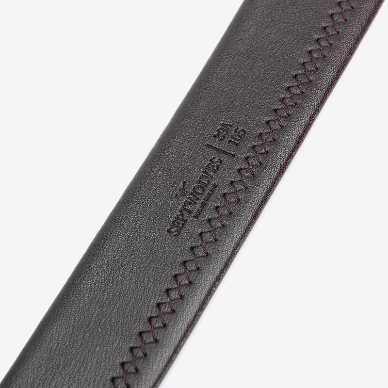 七匹狼皮带腰带2018年男士腰带商务时尚百搭休闲男士皮带自动扣302(深