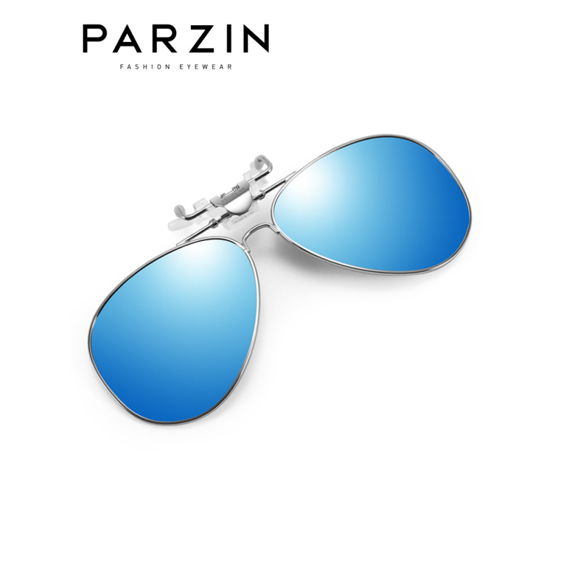 帕森（PARZIN） 近视墨镜金属全框夹片偏光夹片式炫彩太阳镜男女款开车驾驶镜9767
