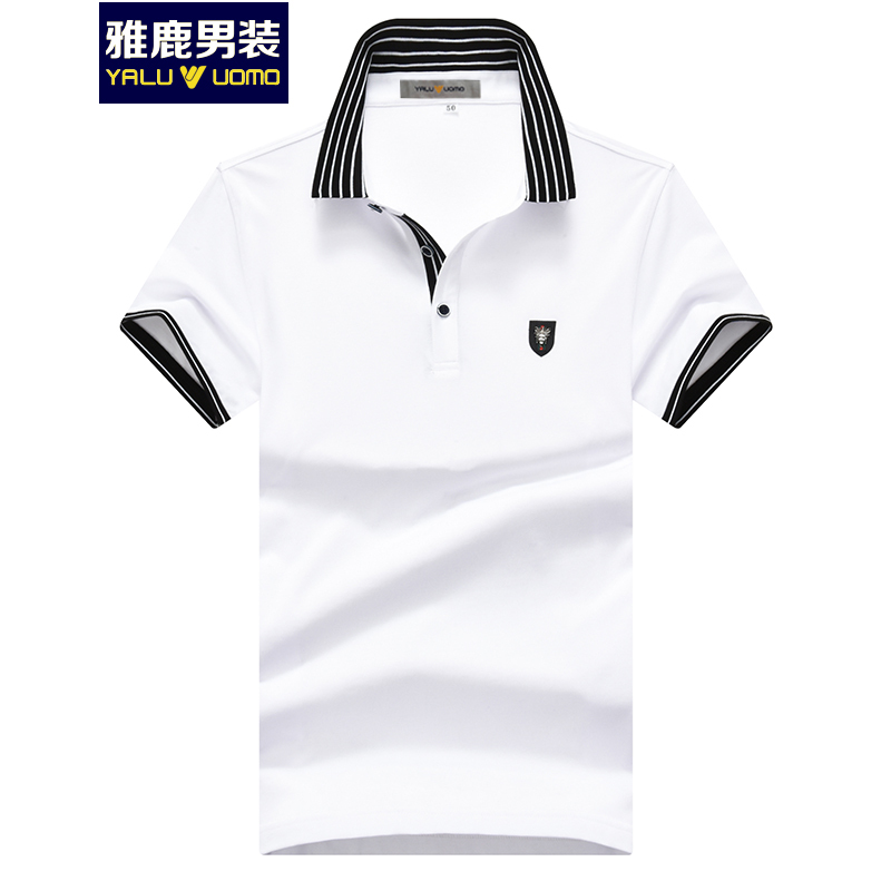 雅鹿男装男士短袖POLO衫商务休闲男士短袖T恤AS0109145
