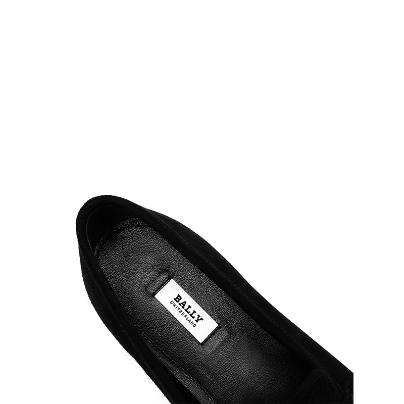 BALLY/巴利 女士黑色麂皮便鞋 6221157