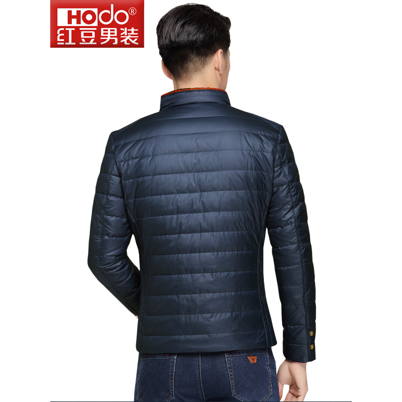 HODO红豆男装冬季男士羽绒服轻时尚修身休闲简约加厚立领羽绒服男外套