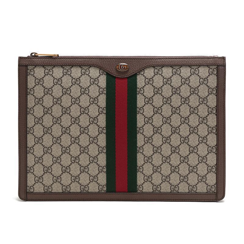 GUCCI古驰 男款双G纹手拿包 523359 96IWT