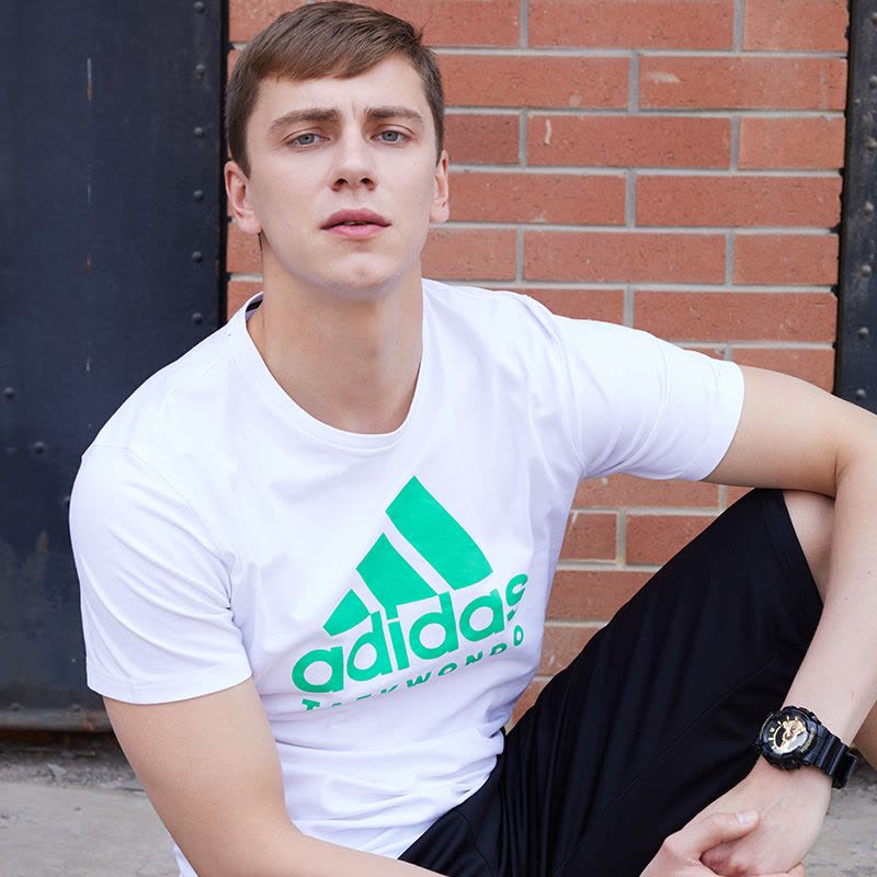 adidas阿迪达斯跆拳道休闲男装圆领运动短袖速干跑步T恤ADICTT-WGN-1图片