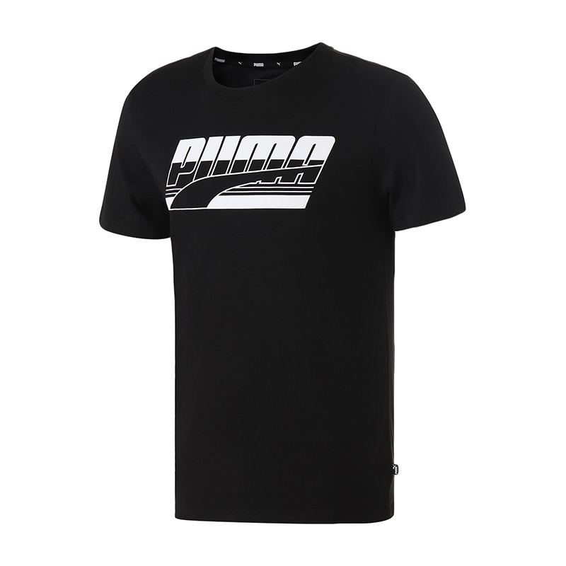 PUMA彪马男装运动服休闲服圆领大LOGO短袖T恤844633