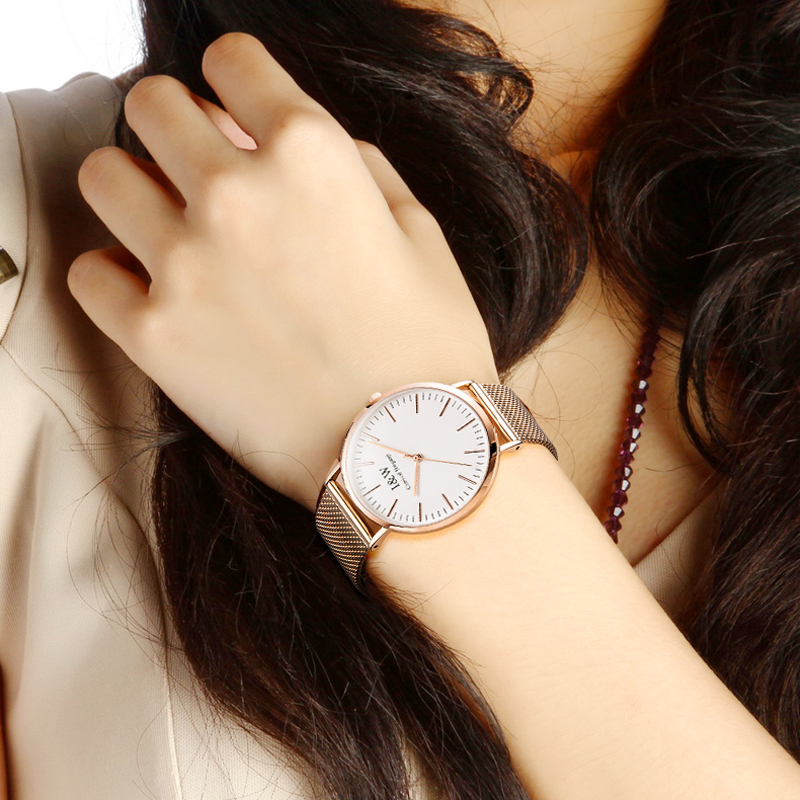 原装进口爱沃驰iw手表女新款瑞士女手表简约防水石英表