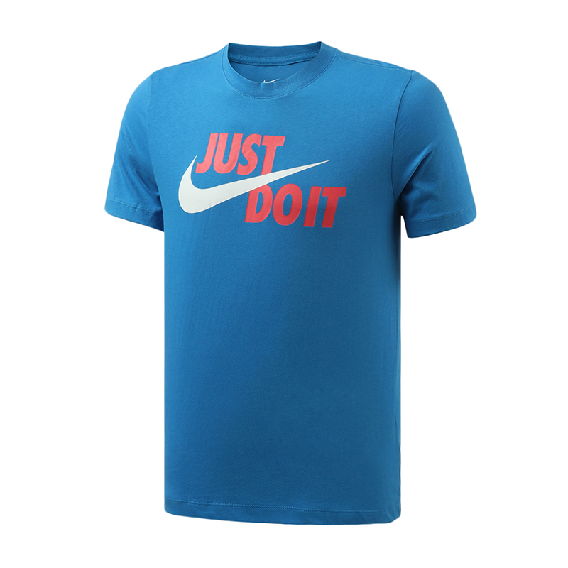 NIKE耐克男装短袖T恤经典简约LOGO跑步休闲运动服AR5007
