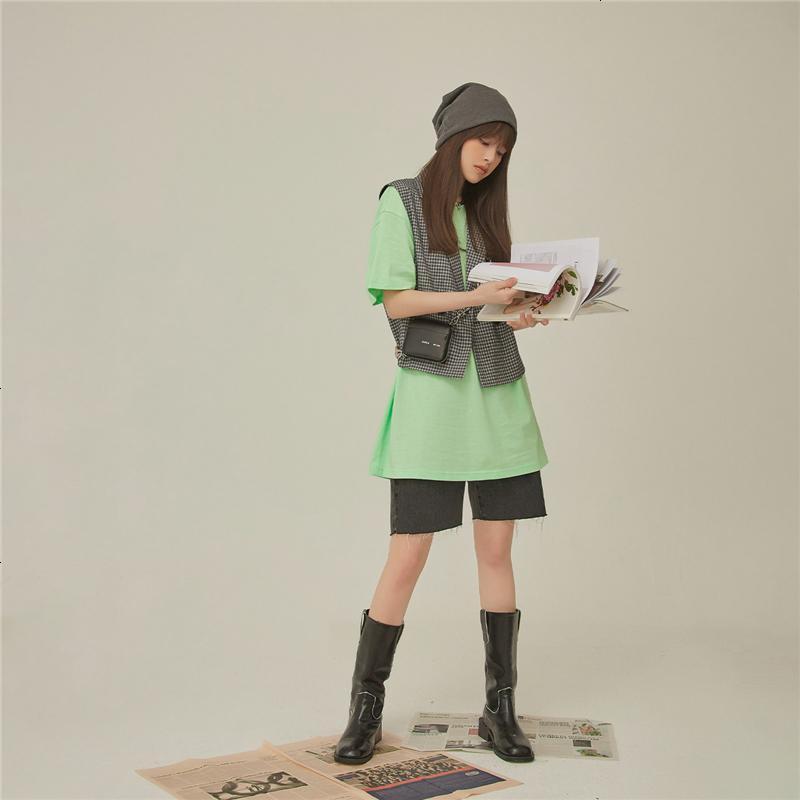 OtherMix潮酷西装马甲2021年夏季新款格子薄款时尚外搭短款女上衣