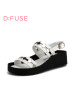 迪芙斯D:FUSE夏牛皮时尚通勤凉鞋女DF62111076