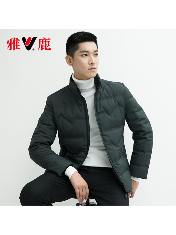 yaloo/雅鹿羽绒服男 冬季短款立领2018新款羽绒衣保暖潮流男外套百搭