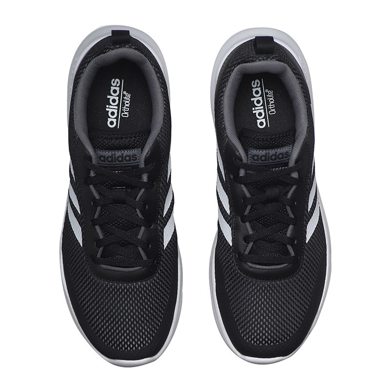 【自营】adidas阿迪达斯男子跑步鞋透气休闲运动鞋DB1459 DB14591号黑色+五度灰+亮白