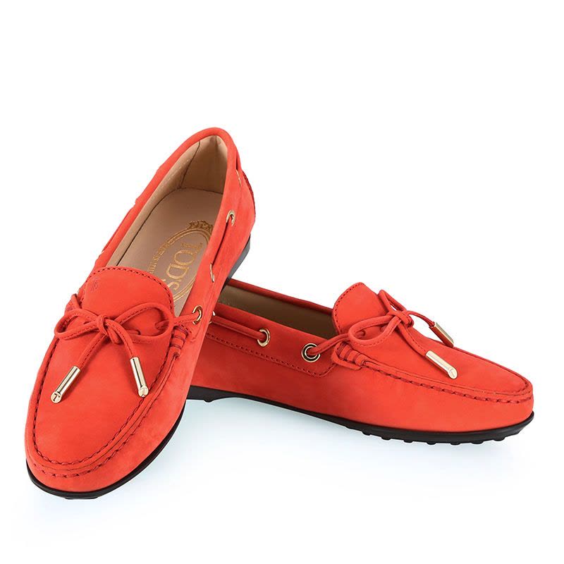 TODS/托德斯 女士GOMMA蝴蝶结经典豆豆鞋 XXW0LU05030图片