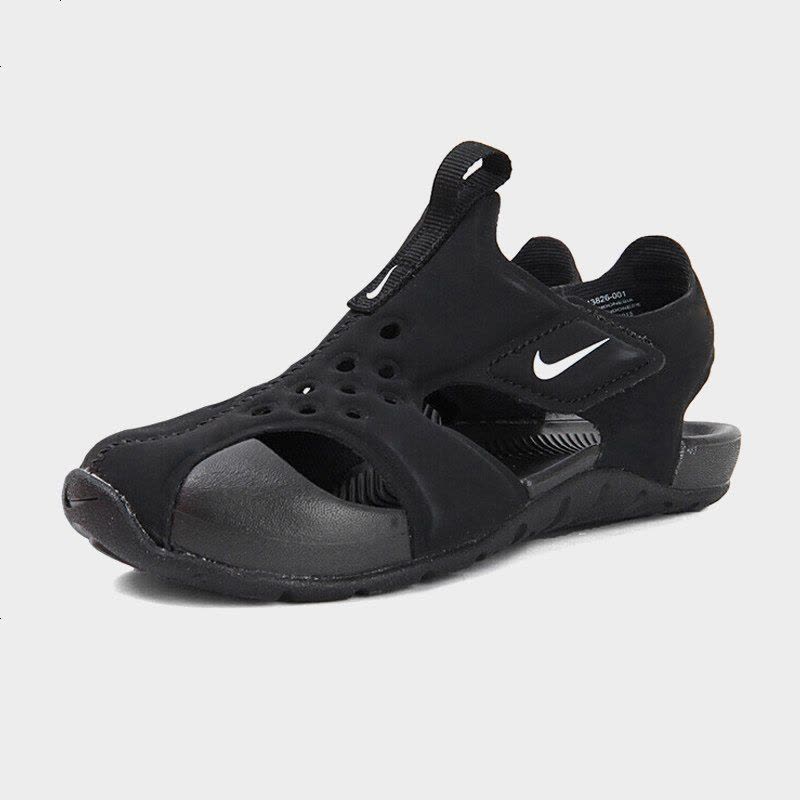 nike耐克男童女童SUNRAY ADJUST 4休闲凉鞋防滑沙滩鞋386518-011图片