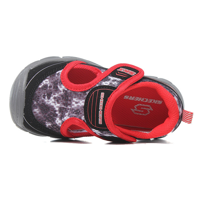Skechers斯凯奇男婴童凉鞋经典透气轻便运动鞋660010N 660010N/BKRD黑+红 20.5码/105mm