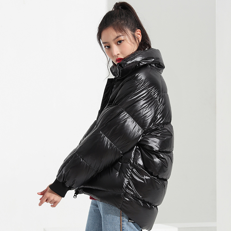 千仞岗2019新款羽绒服女短款韩版宽松加绒加厚面包服潮反季