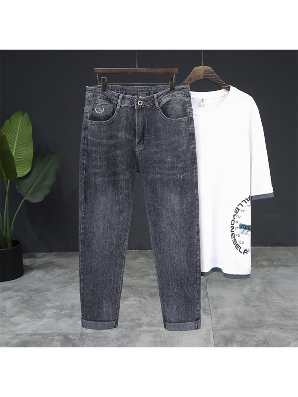 Ceba超柔夏季薄款弹力牛仔裤品质性价比男装长裤经典裤子男生