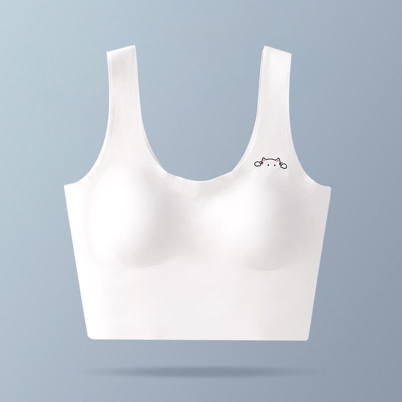 女童学生内衣运动防震跑步背心初中生高中生薄款少女款发育期文胸图片