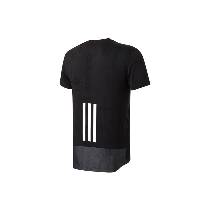 【自营】adidas阿迪达斯NEO男子短袖T恤暗纹logo休闲运动服CV6894 L CV6894黑