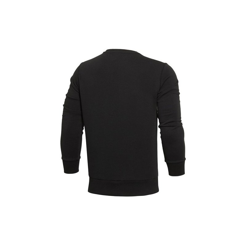 李宁男卫衣秋冬圆领套头休闲运动服装AWDL469-3 3XL AWDL469-3新基础黑