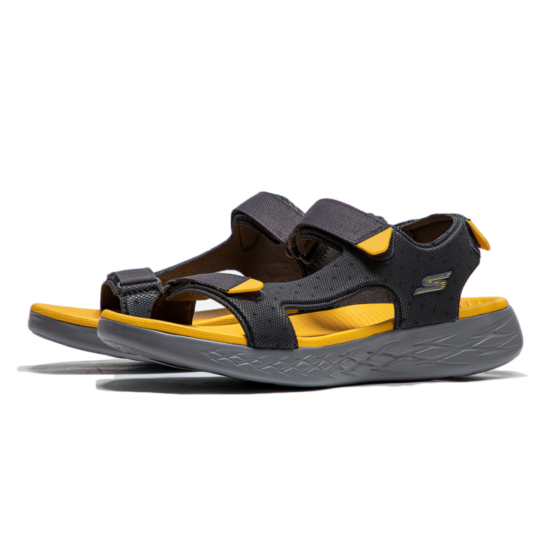 Skechers斯凯奇男鞋新款轻便休闲运动沙滩鞋魔术贴凉鞋55385