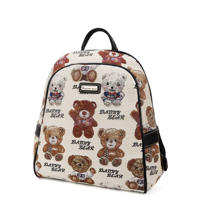 丹尼熊(Danny Bear) HAPPY熊学院风双肩背包DBWB166072W-087