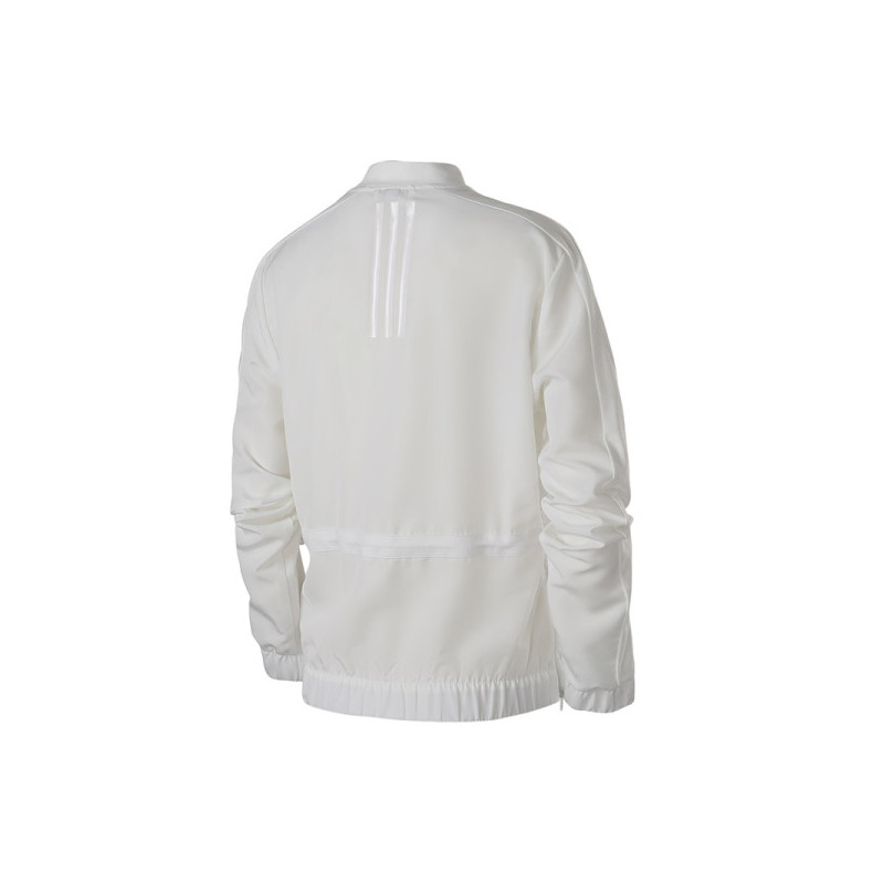 adidas阿迪达斯NEO女子外套飞行领休闲运动服 DN7402 L DN7402白色