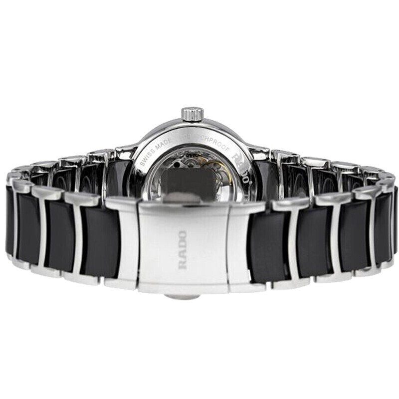 雷达(RADO)瑞士手表 晶萃系列时尚优雅简约自动机械女表 28mm黑盘陶瓷表带 R30942152