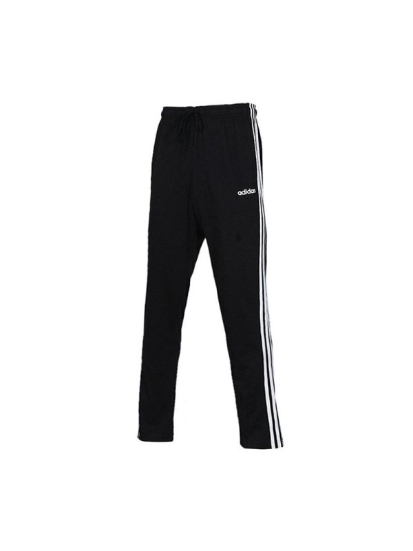 阿迪达斯男子针织长裤 新款三条纹宽松透气舒适跑步运动裤DU0456