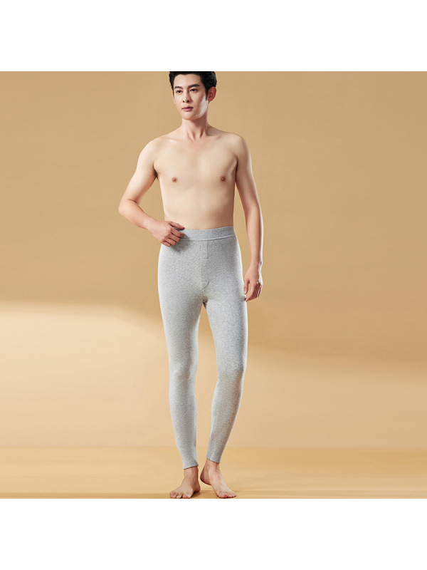 情侣款保暖羊毛裤男秋冬季薄款超柔高弹发热塑身打底高腰保暖裤女