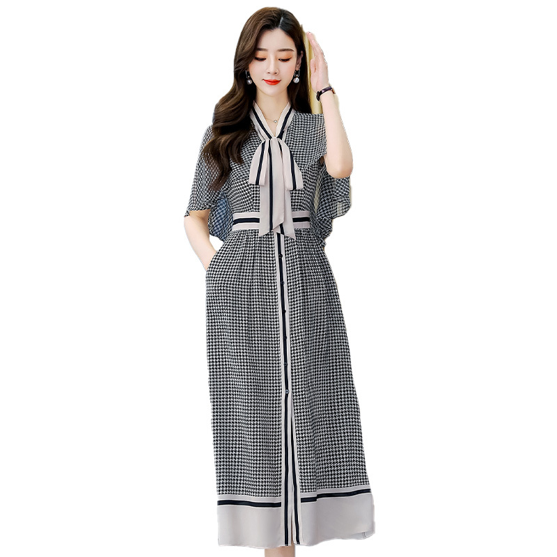 铂瑟连衣裙时尚潮流舒适短袖2020年夏季中长款个性优雅