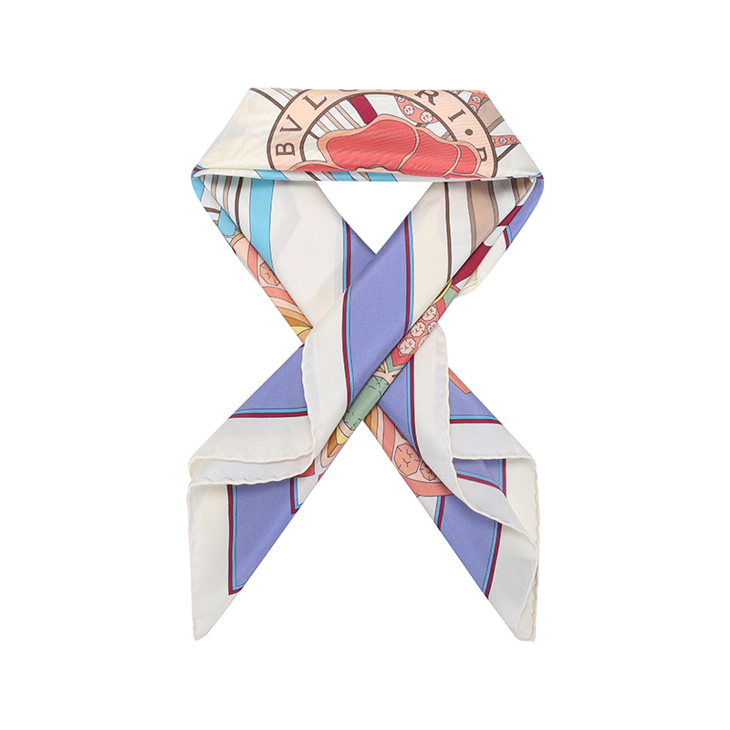 宝格丽bvlgari女士heritage系列丝质方巾围巾丝巾244565视频