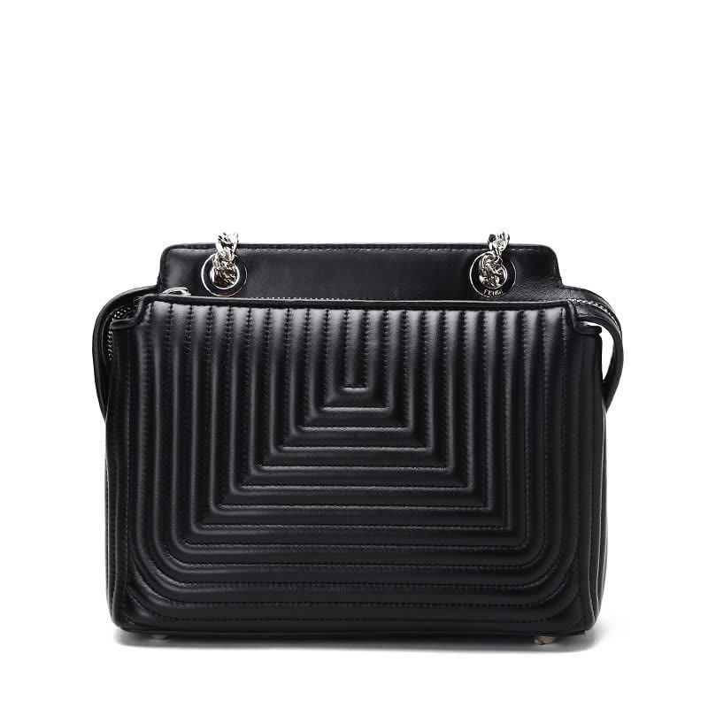 FENDI/芬迪 女包DOTCOM绗缝图案链条手拎斜挎包 8BN299图片