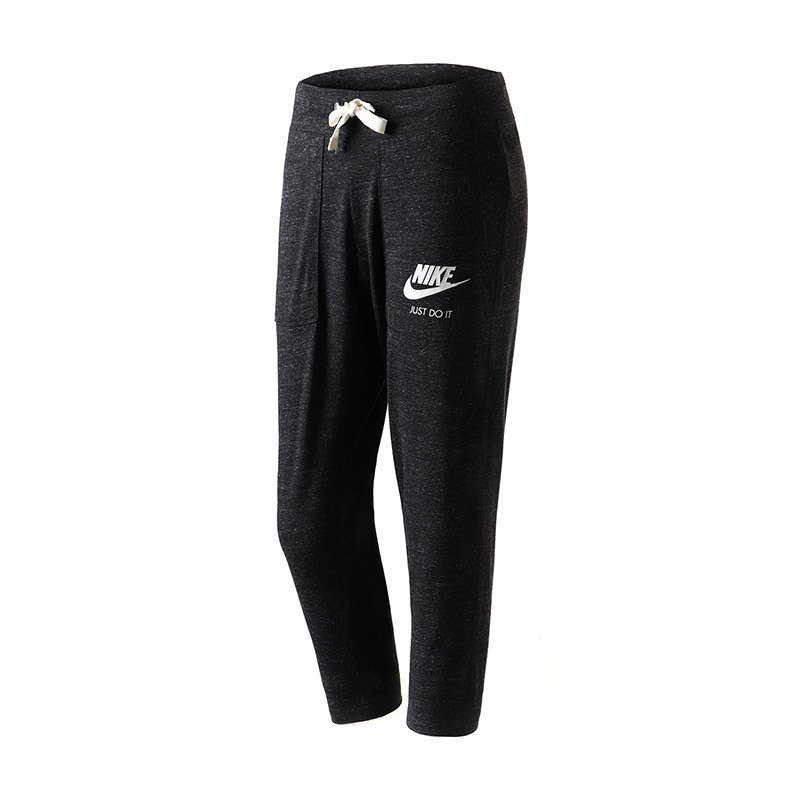 nike耐克女裤运动中裤收口针织舒适透气七分运动裤883724l883724010