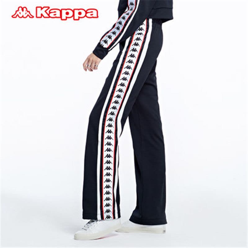 Kappa卡帕女运动休闲卫裤百年串标运动裤K0762AK51黑色-990图片