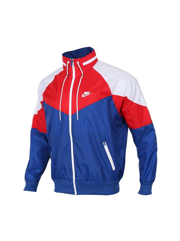 Nike耐克 男装运动防风衣休闲连帽夹克外套 AR2210-438