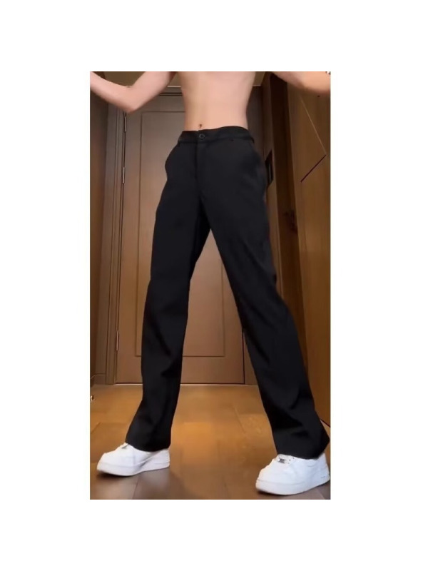 美式水洗黑色春夏季新款修身裤高街牛仔裤男