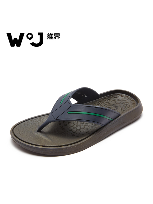 维界维界2018夏季新款男士人字拖夏季潮流外穿沙滩防滑耐磨时尚拖鞋男