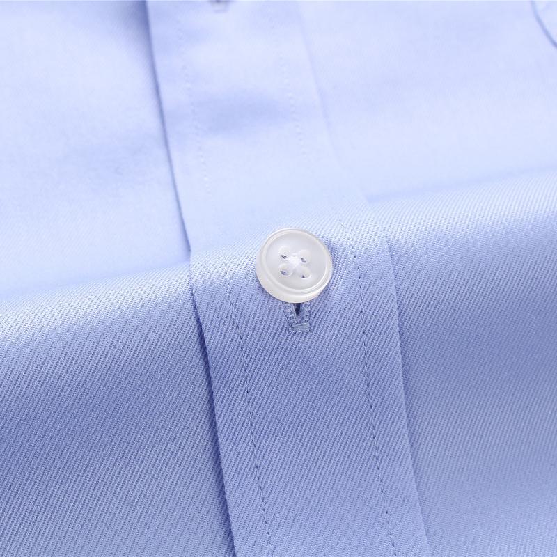 youngor雅戈尔男装商务正装纯棉面料dp免烫优雅素色蓝色衬衫057ija