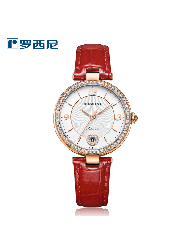 罗西尼rossini新款时尚潮流防水时装女表机械表女士休闲516752