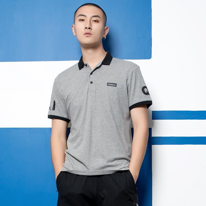 赛琪t恤衫男短袖体恤夏季翻领吸汗健身透气夏装男装上衣运动衫男118497