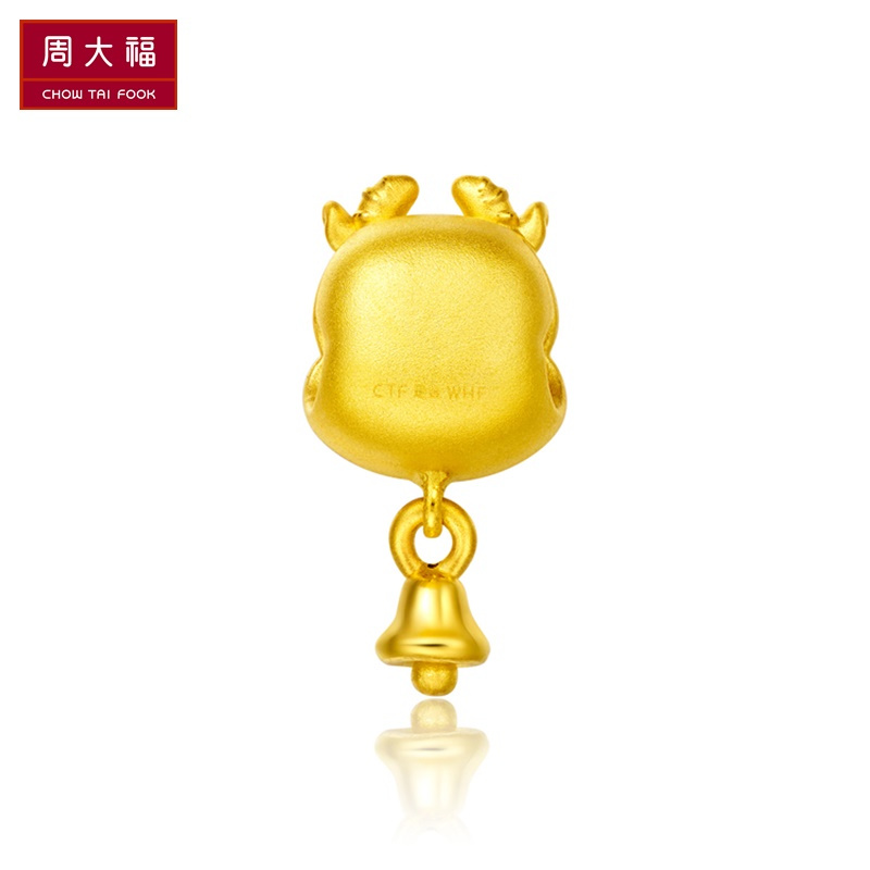 周大福首饰十二生肖转运珠足金黄金坠R多款