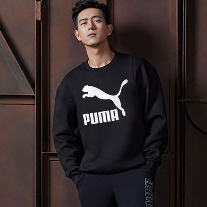 puma彪马 李现同款classics logo 休闲卫衣套头衫 595892