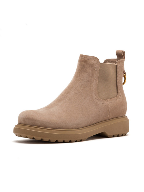 星期六(ST&SAT)圆头低跟粗跟街头短靴女靴SS93116100