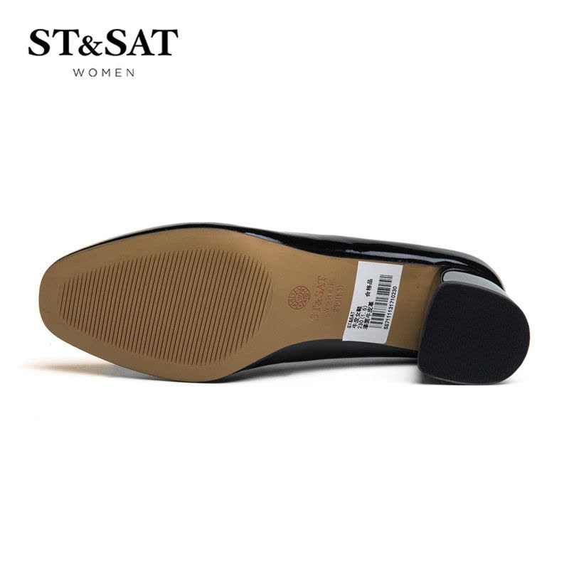 St&Sat/星期六牛漆皮通勤单鞋女鞋SS71111317图片